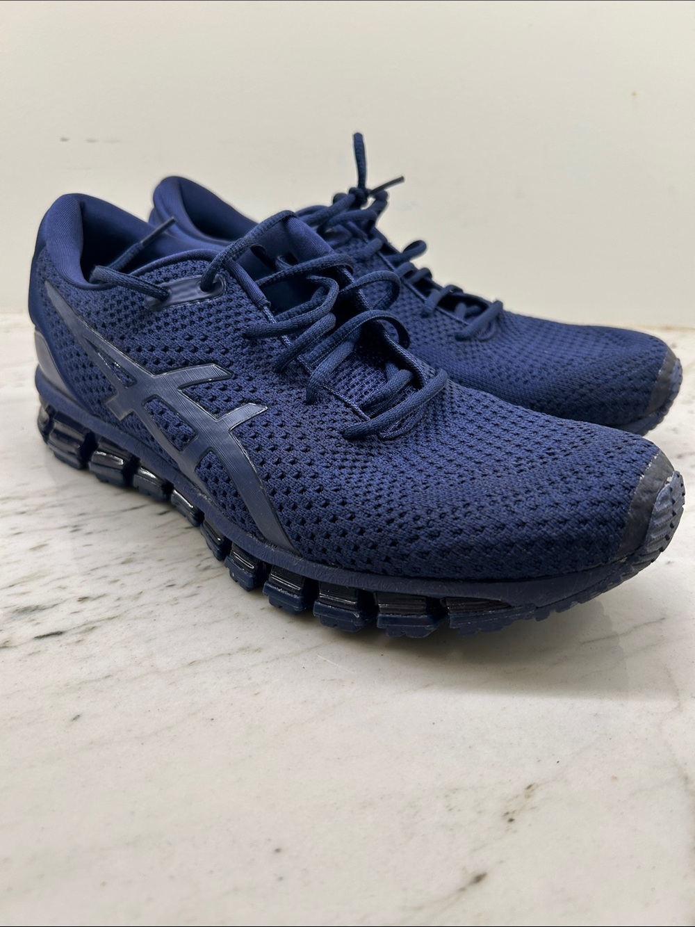 ASICS Men's Navy Blue Athletic Running Shoes Gel-Quantum 360 Knit 2